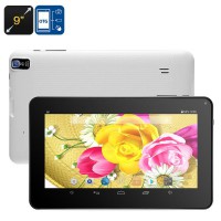 Android Tablet PC - Quad-Core, Bluetooth, OTG, 8GB ROM, 16GB SD Card Slot, 9-Inch HD Display, 3200mAh, WiFi