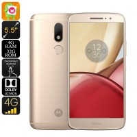 Lenovo Moto M Android Smartphone - Android 6.0, Dual-IMEI, 4G, Fingerprint, Octa-Core CPU, 4GB RAM, 5.5-Inch Display (Gold)